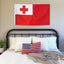 Bandera Tonga 3x5ft Poliéster Ojales Latón Cabecera Lona