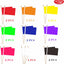 20 Banderas Mini Palo Madera 5x8pulg Colores Sólidos