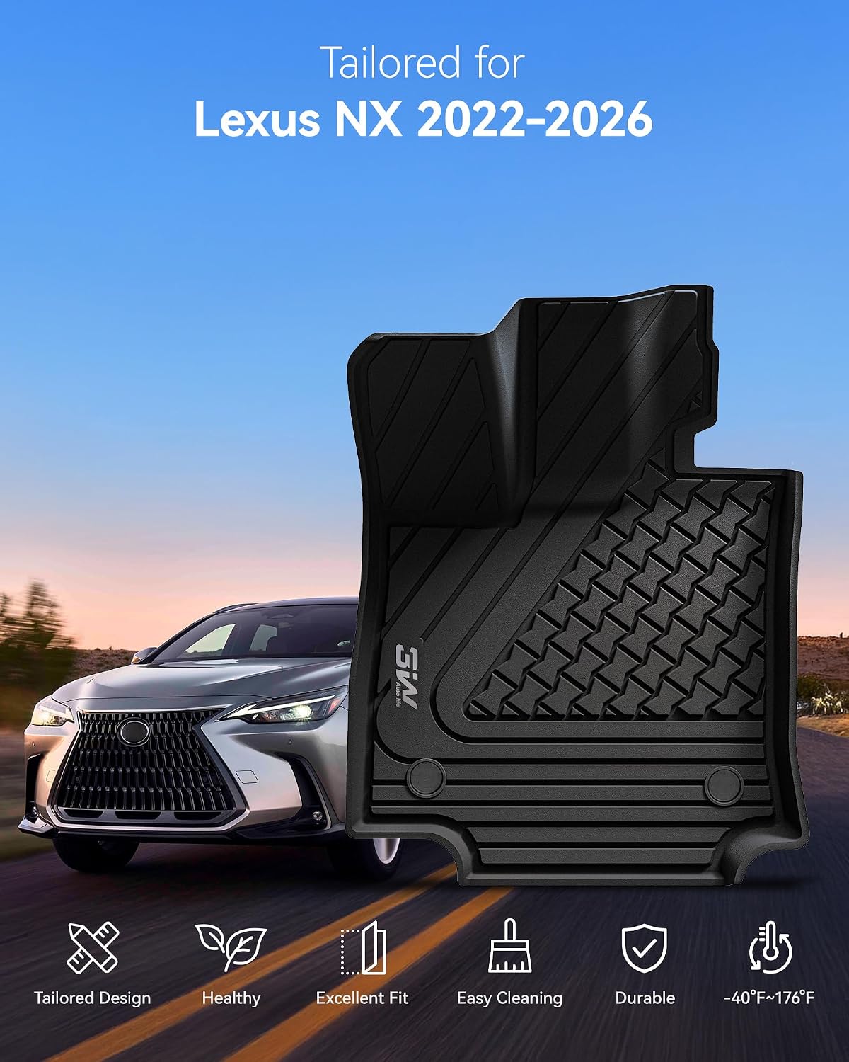 Alfombrillas TPE todo clima para Lexus NX 2022+