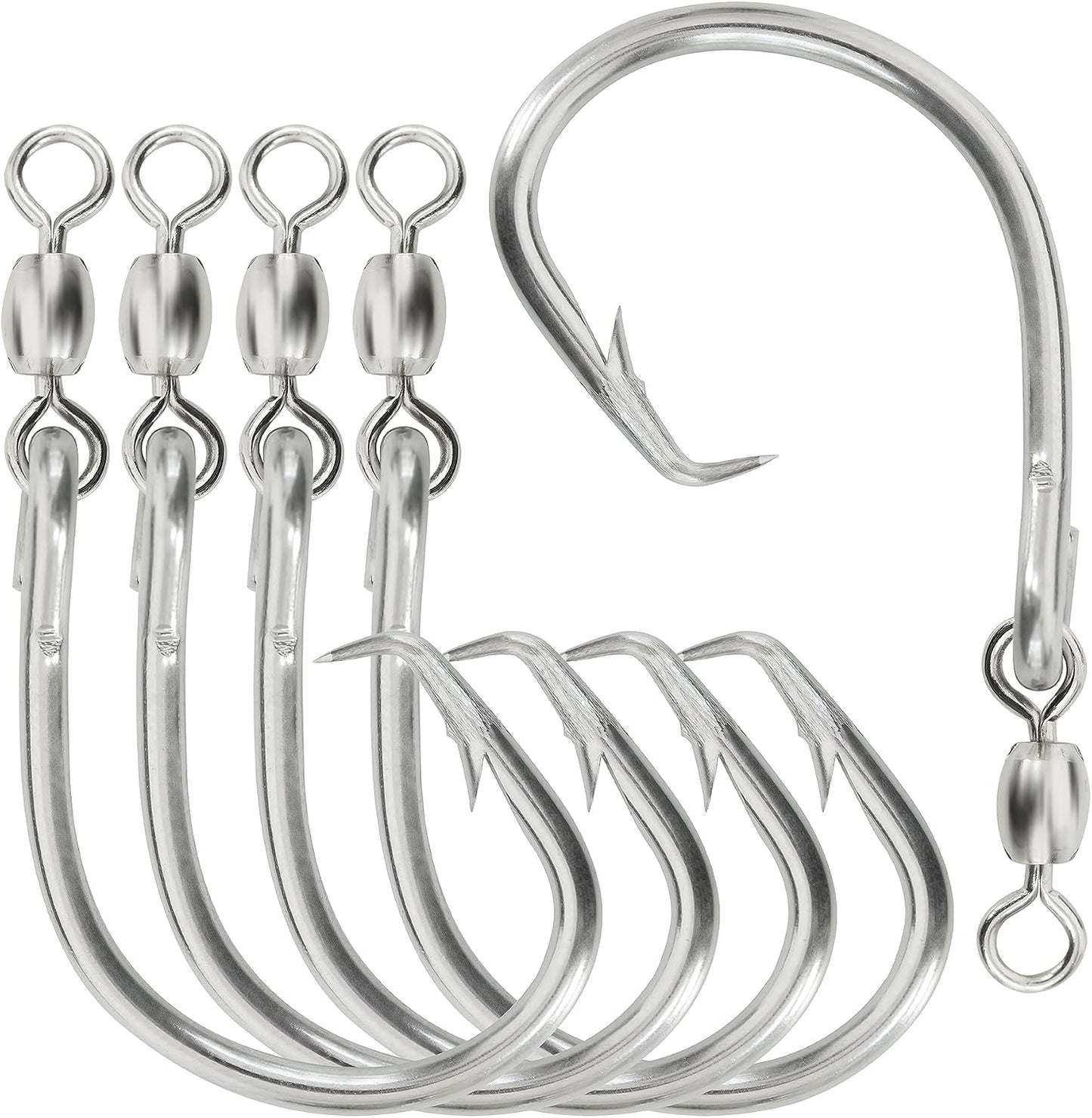 Gancho circular comp 5/10 pzas acero inox para pesca dulce