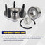 Kit rodamiento rueda delantera Ford Edge 07-10 5 lengüetas