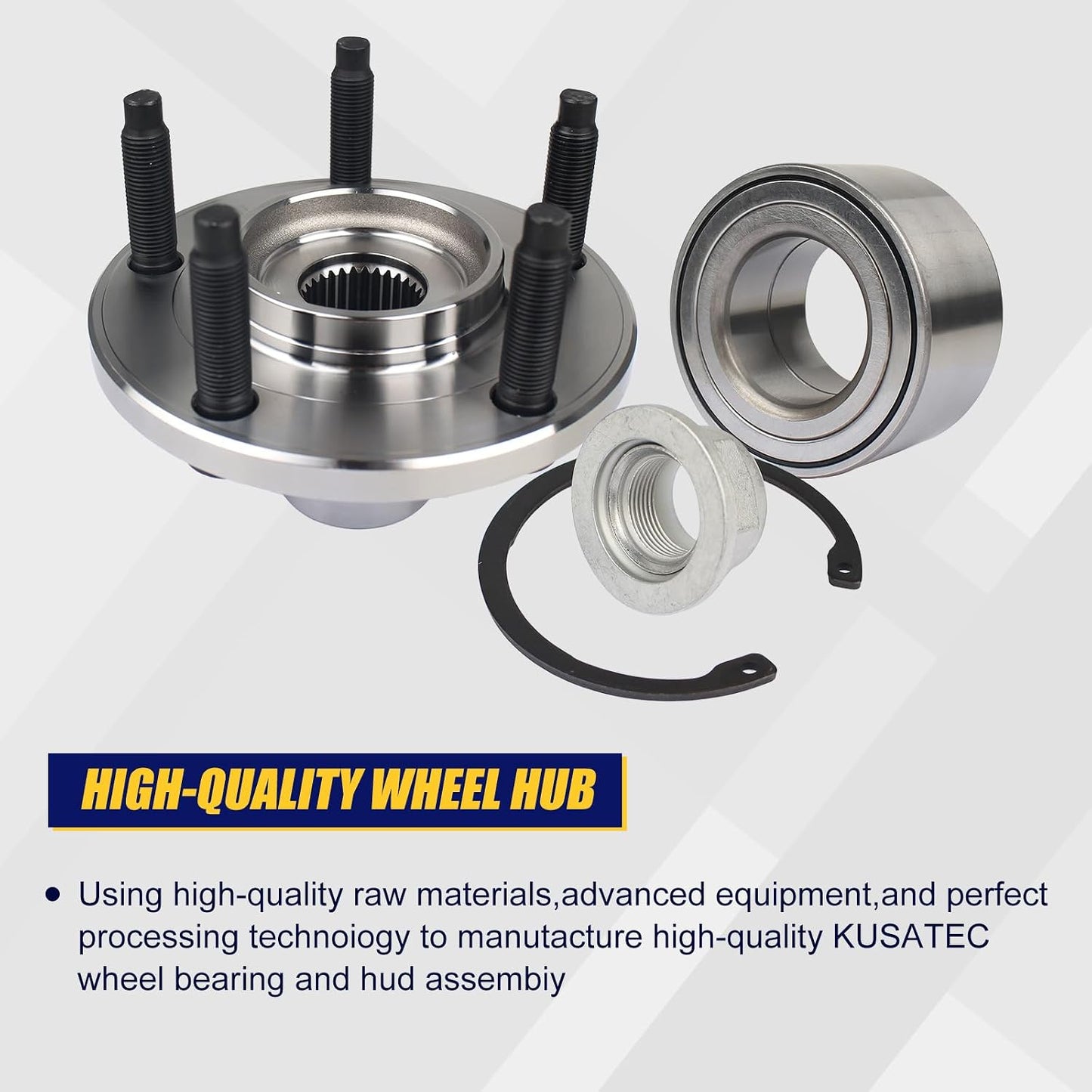Kit rodamiento rueda delantera Ford Edge 07-10 5 lengüetas