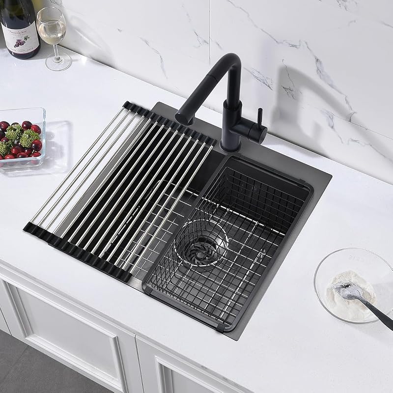 Fregadero barra negro 18" acero inox T304