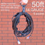 Cable extensión 3 puntas 4 tomas Nema 5-15R con LED UL