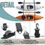 4 Correas colgantes kayak y tabla remo con clip pared 74"