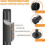 Perchero flotante tubo negro 8" pared set 2