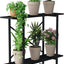 Soporte plantas 2 niveles metal 35x10x30pulg 440lbs