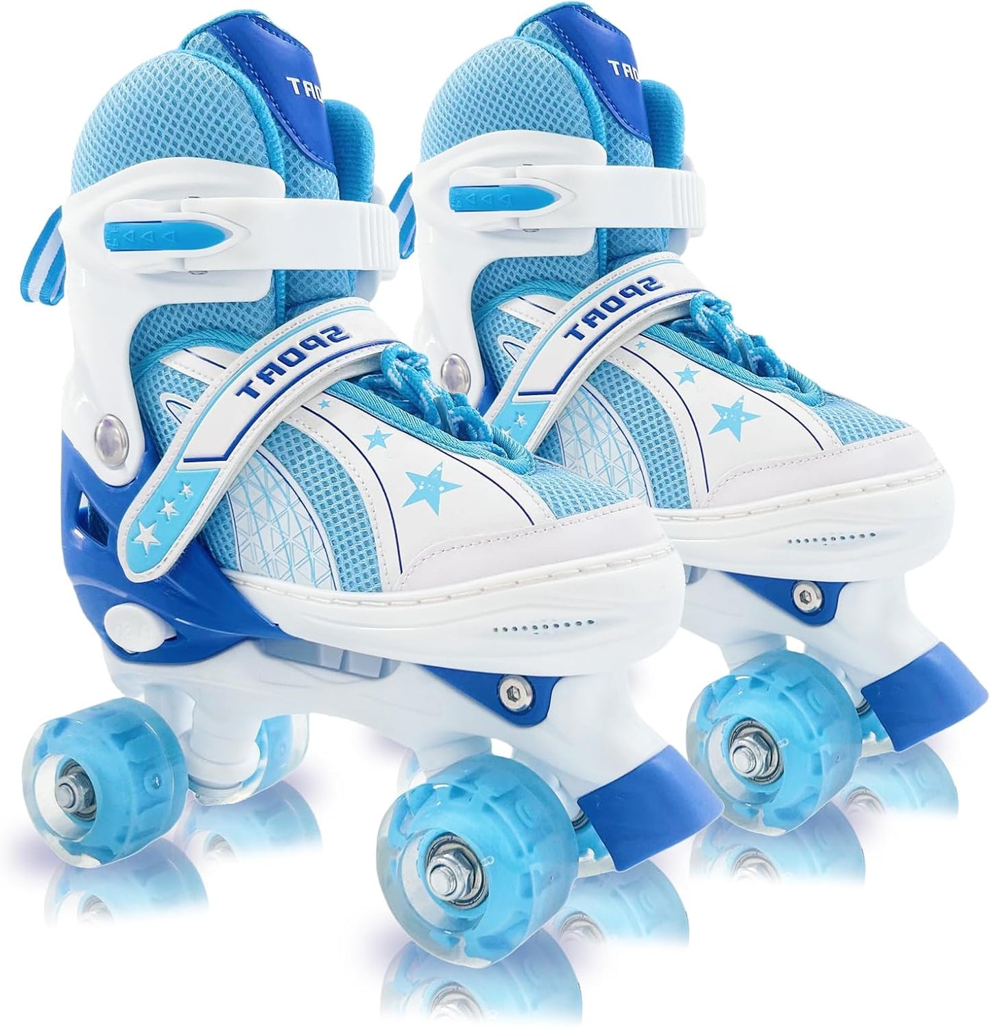 Patines ajustables para niños 3-12 años con ruedas