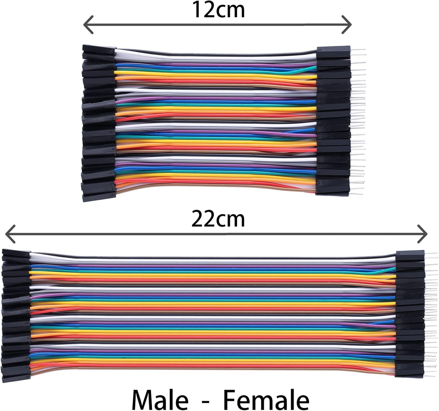 Kit cables puente 10cm 240 comp Arduino Raspberry Pi