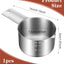 Cucharita acero inox 3/4 taza 6oz 180ml para cocina