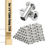150 Fundas Cable 1/4" Acero Inox T316 para Barandillas