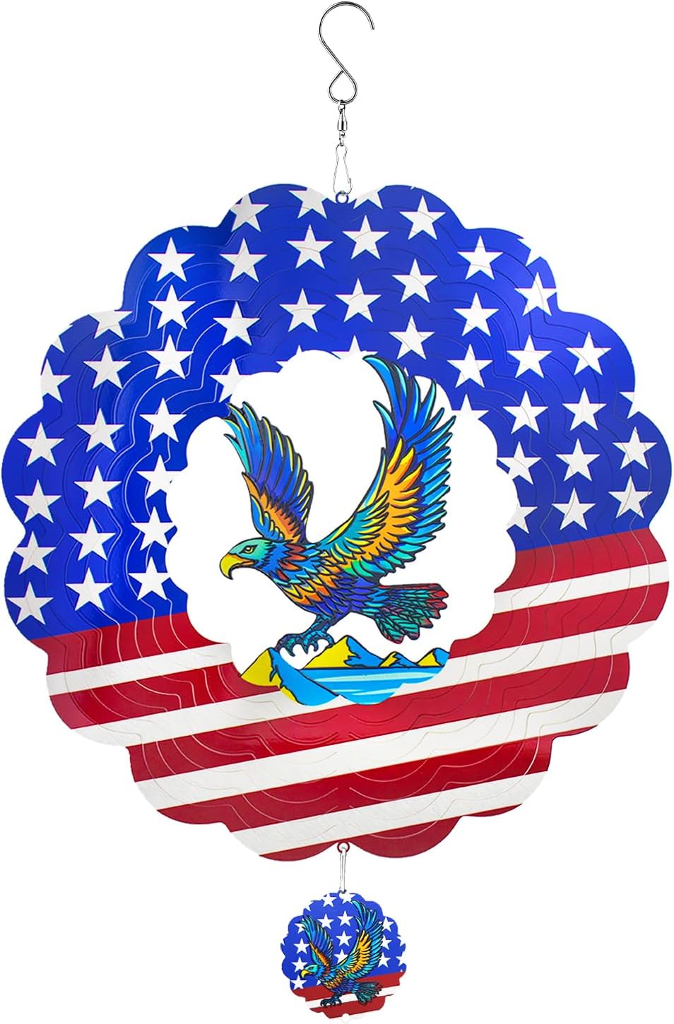 Hilandero viento águila americana acero inox 12" exterior