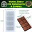 Molde barra chocolate 8 pzas 1.76oz policarbonato