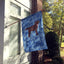 Bandera bienvenida labrador chocolate manga grande poliéster