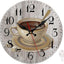 Reloj pared silencioso 10pulg redondo decorativo sala cocina
