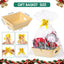 10 Cestas Regalo Kraft 10x12" con 10 Lazo