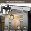 Luz colgante exterior 18.5pulg moderna negra cadena