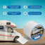 Cinta selladora RV 4" x50ft impermeable UV resistente