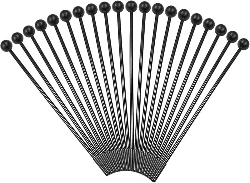 20 Mazos Plástico Glockenspiel 10.6pulg Xilófono Negro