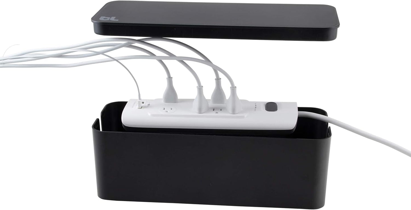 Sistema gestión cables y cordones negro