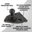Soporte teléfono Jeep Wrangler JL 4xe 21-23 conductor