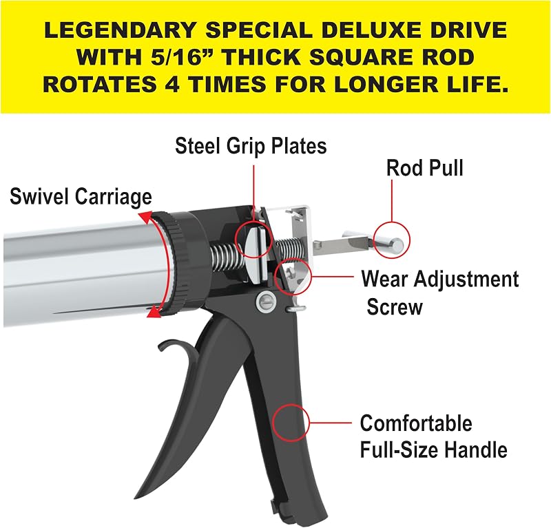 Pistola calafateo manual profesional 30oz
