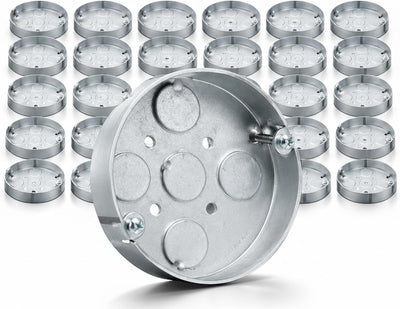 Caja eléctrica redonda 20pzas 4pulg para ventilador techo