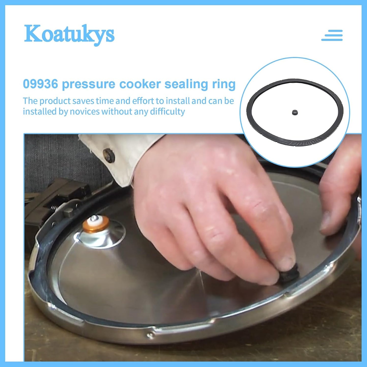 Anillo sellado olla a presión Presto 4-6qt comp