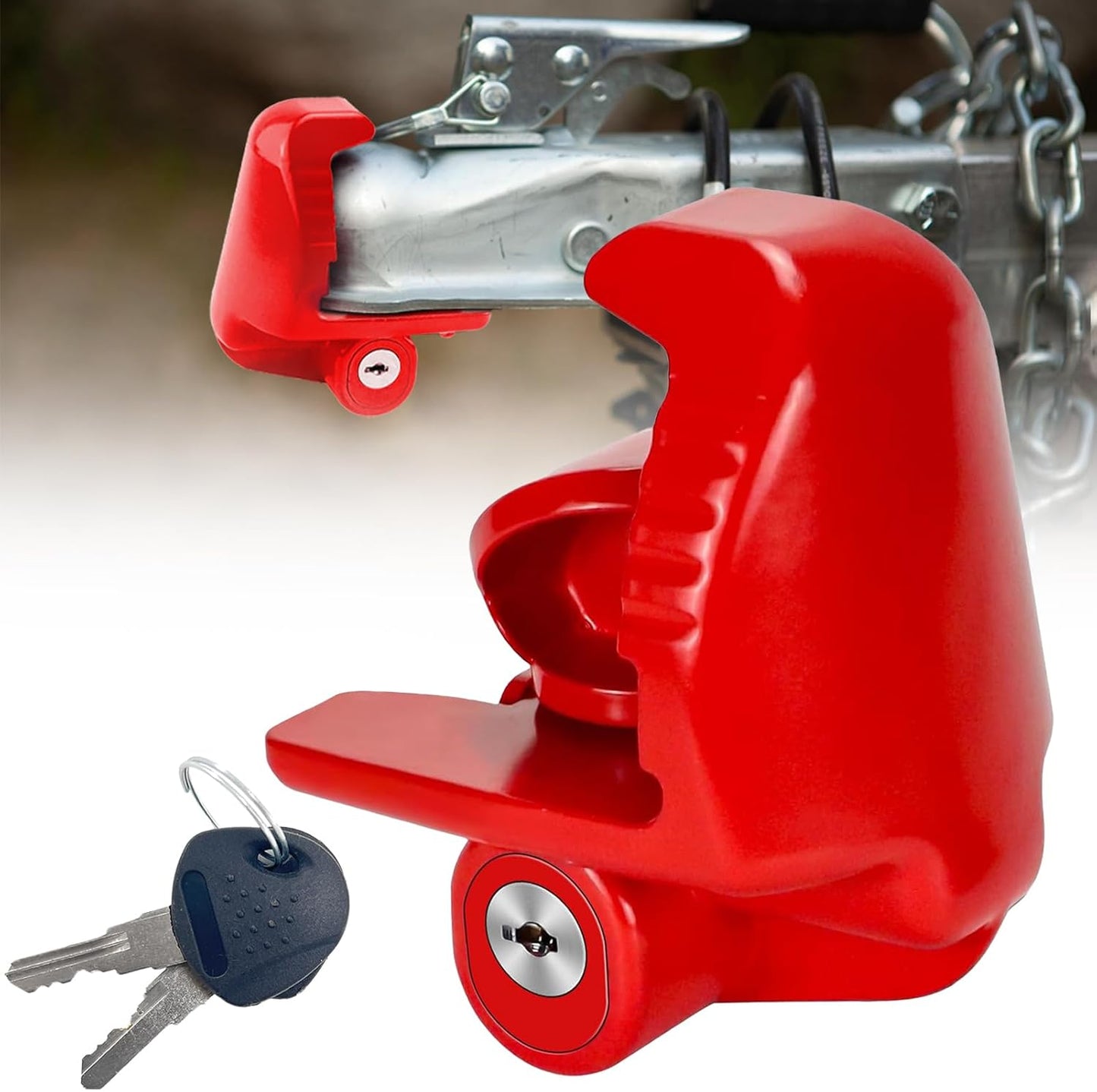 Cerradura enganche remolque ajustable acero 2pulg