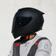 Casco motocicleta cara completa visera negra aprobado DOT