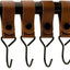 Set 12 Pzas Correas Cuero Coñac Ganchos Cochecito