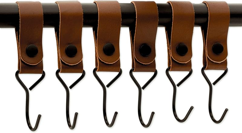 Set 12 Pzas Correas Cuero Coñac Ganchos Cochecito