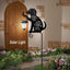 Farol solar con estacas decorativas para jardín y patio