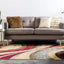 Alfombra rectangular 2'2"x3'1" beige/rojo