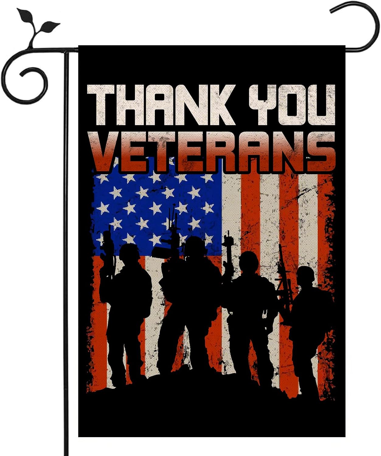 Bandera jardín doble cara thank you veterans decoración exterior