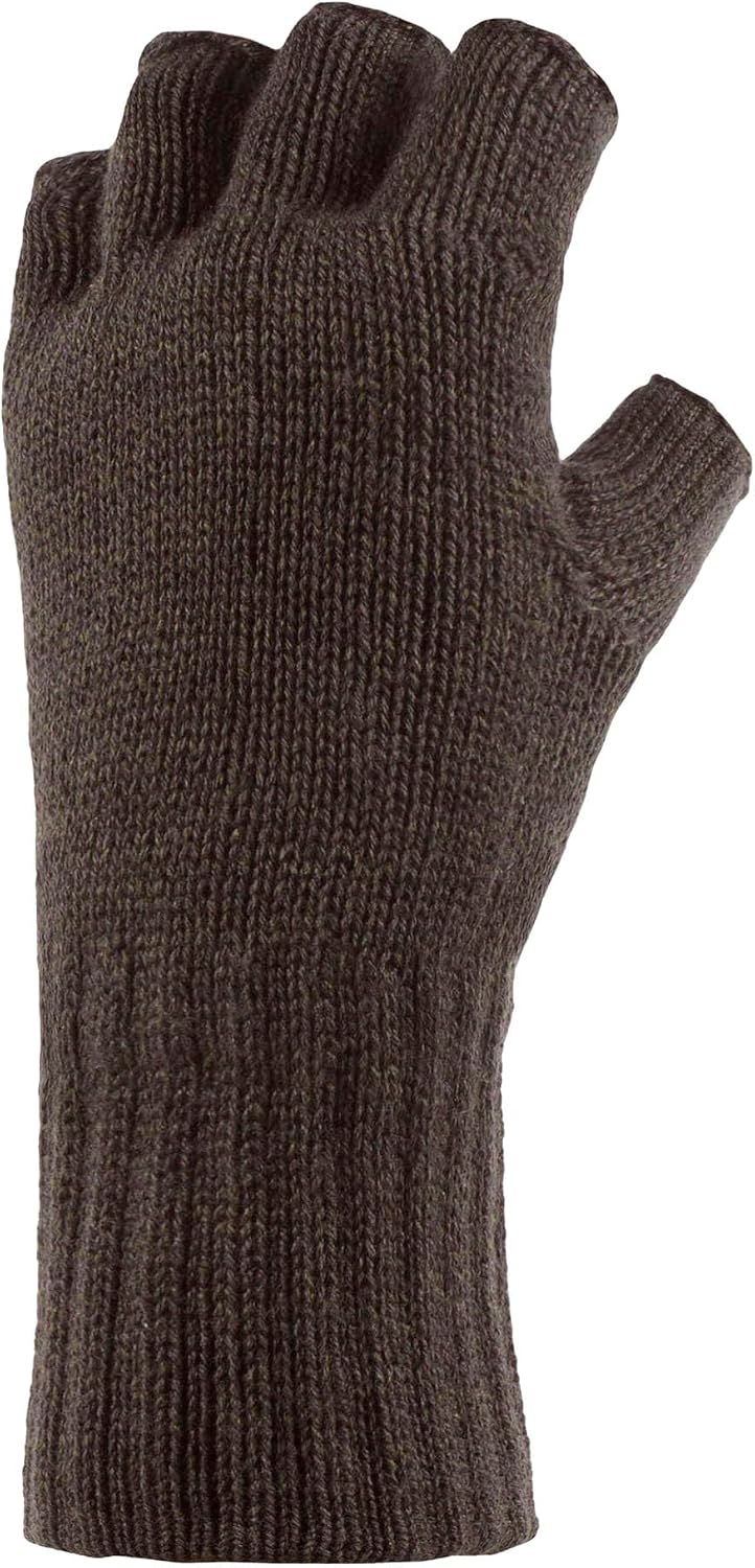 Guantes térmicos sin dedos forro polar hombre