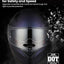 Casco motocicleta Z501 con visera Pinlock transparente