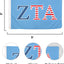 Bandera alfa hermandad griega mujer 3x5pies