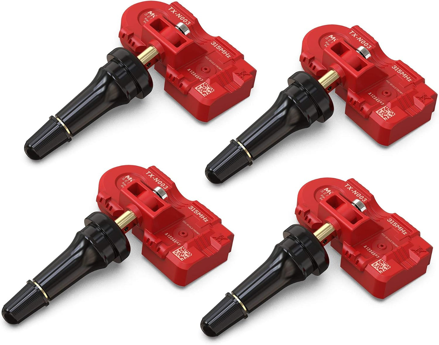 Sensor TPMS 315 MHz 4 Unid Preprogramado para 120+ Marcas
