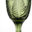 Copa 10oz diseño helecho verde relieve tallo único vintage