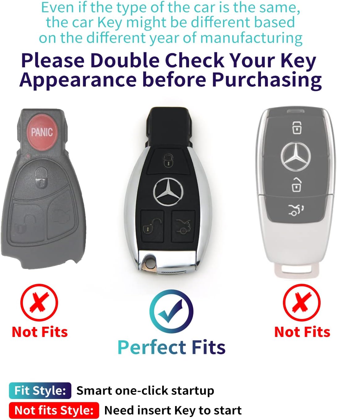 Estuche TPU para llave inteligente Mercedes Benz CLS CLK AMG