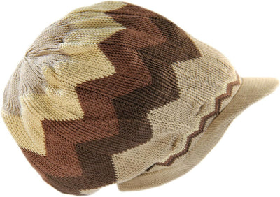 Beanie Visor Rasta Dreadlock Algodón Caqui