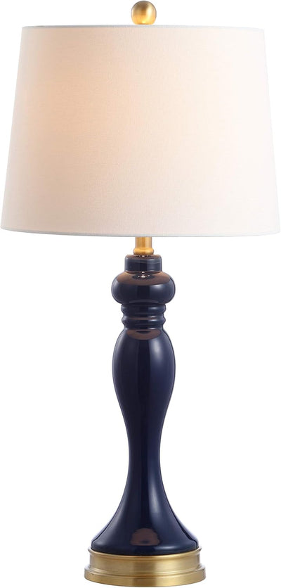Lámpara mesa USB LED azul marino/dorado