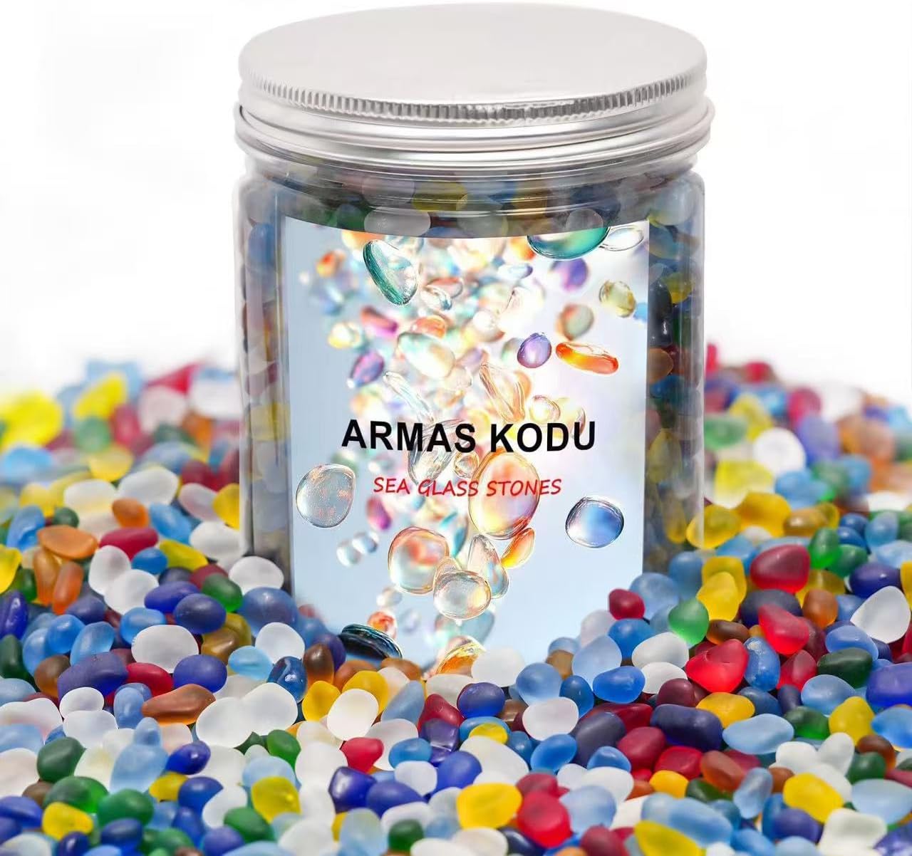 Piedras vidrio marino esmerilado decorativas para jarrones y resina