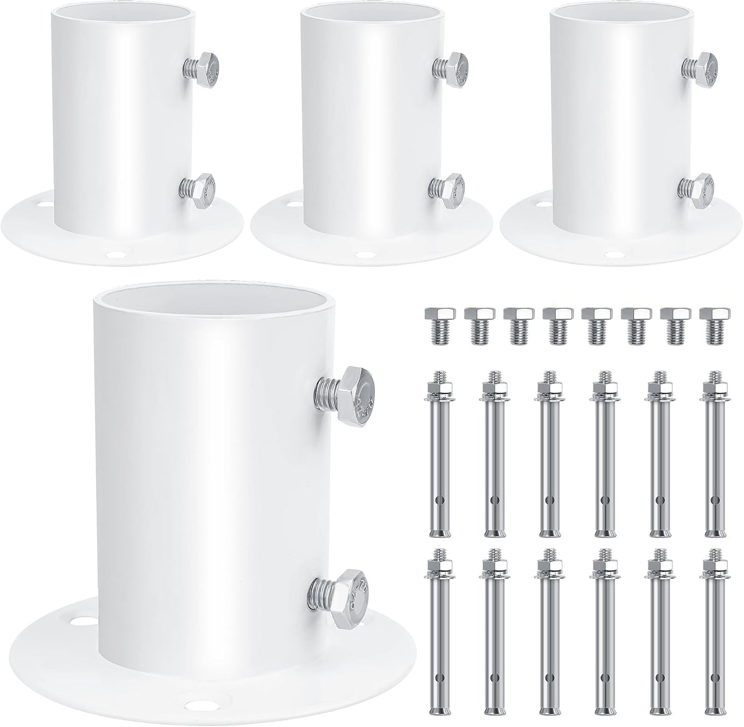 4 Bridas Anclaje 1.5pulg Acero Inox Escalera Piscina