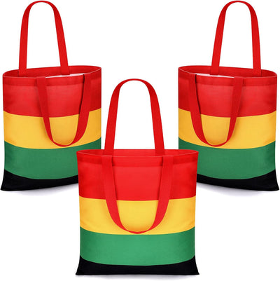 3 Pzas Bolsas Rasta Juneteenth Historia Afroamericana