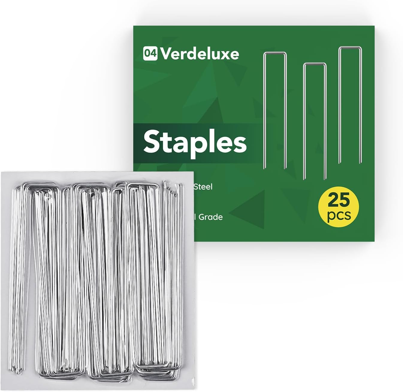 25 Estacas Jardín Galvanizadas 6pulg Calibre 11