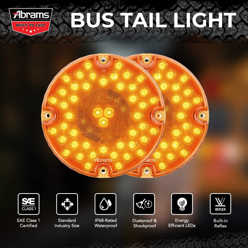 Luz trasera LED ámbar 7pulg certificada DOT para camión
