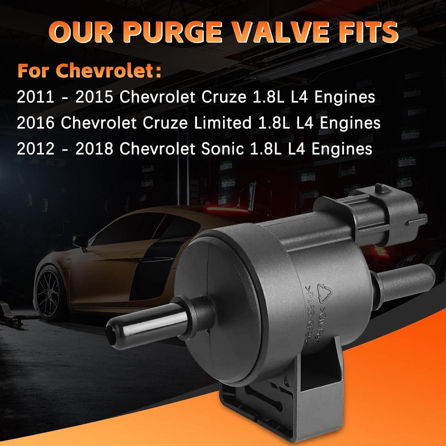 Válvula purga EVAP solenoide comp Chevy Sonic 12-18 Cruze