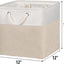 Cubos almacenamiento tela 12" asas cuerda pack 4
